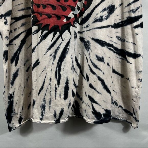 The Rolling Stones Black and White Tie-Dye Tee - Picture 3 of 8